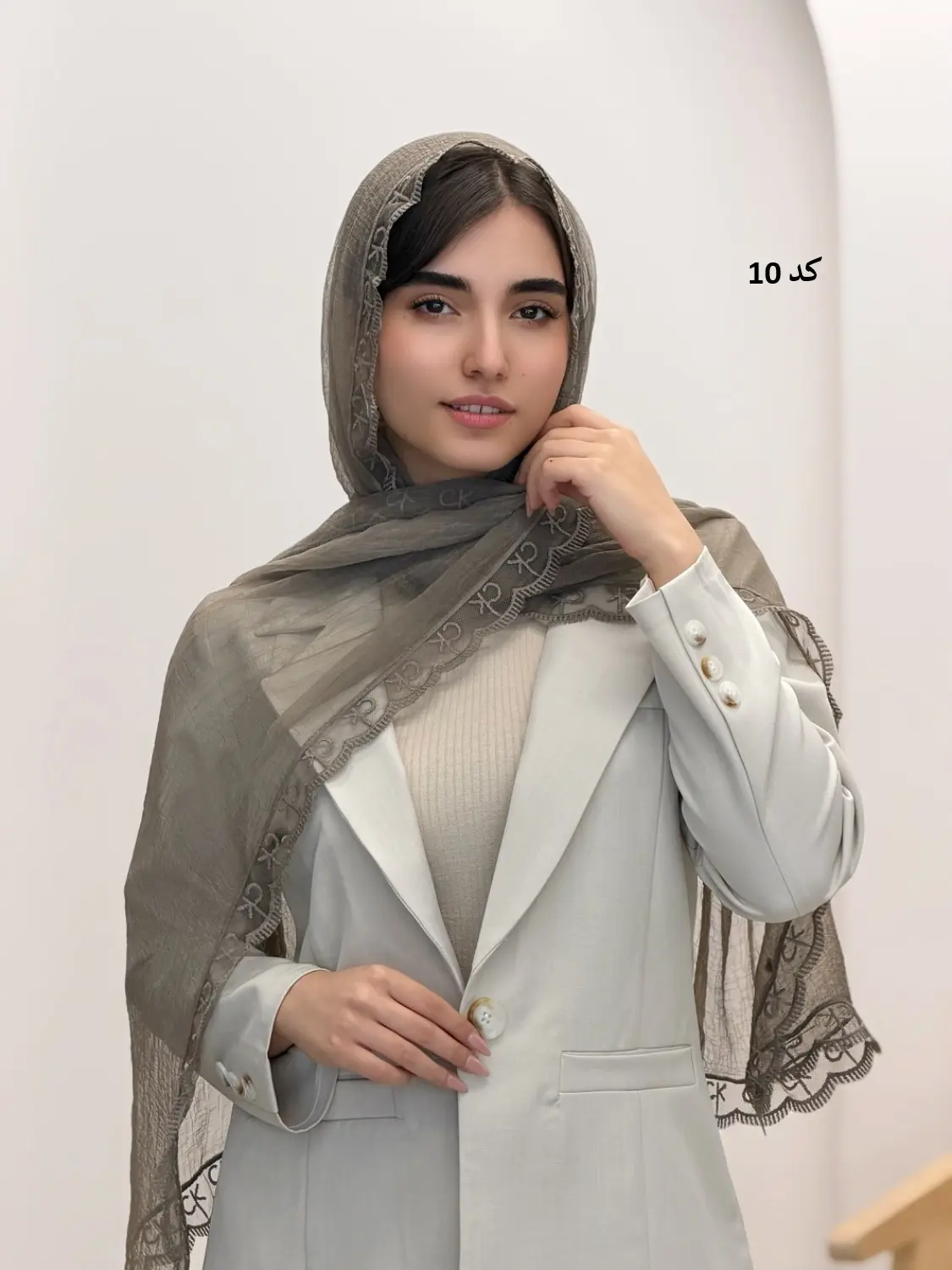 6494-شال حریر ژیوا